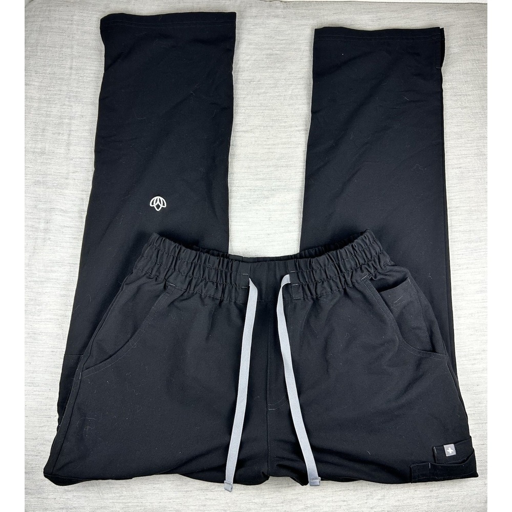FIGS Technical Collection Black Scrub Pants Women's M Straight Leg 2001102